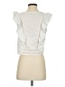 Blue Tassel 100% Cotton White Sleeveless Blouse Size S - photo 2