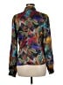 Nicola 100% Polyester Paisley Teal Long Sleeve Blouse Size 8 - photo 2