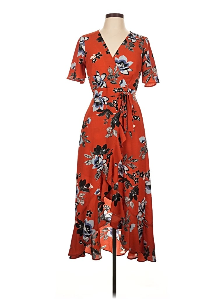 Pre-owned Monteau Casual Dress In Orange