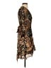 Massimo Dutti Animal Print Brown Cocktail Dress Size 2 - photo 4