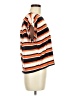 Love Notes Stripes Orange Short Sleeve Top Size M - photo 4