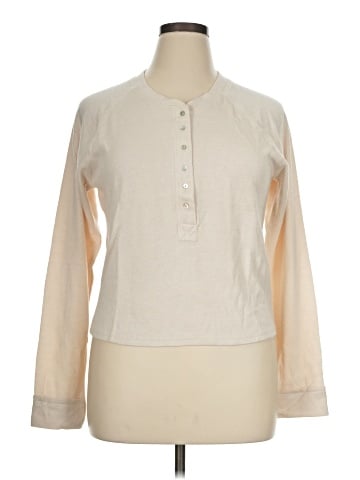 Three Dots Long Sleeve Henley (view 1)