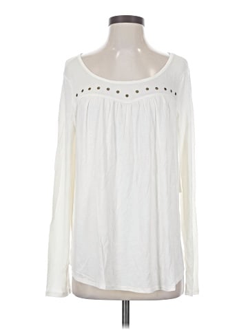 Color Thread Long Sleeve Blouse (view 1)
