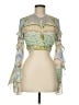 Alexis 100% Polyester Green 3/4 Sleeve Blouse Size M - photo 1