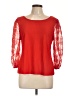 Madison Red 3/4 Sleeve Top Size L - photo 1