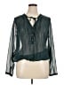 Gap Outlet Teal Long Sleeve Blouse Size XL - photo 1