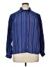 Jack Mulqueen Stripes Blue Long Sleeve Blouse Size 14 - photo 1