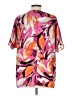 JM Collection 100% Polyester Pink Short Sleeve Blouse Size L - photo 2