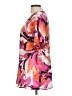 JM Collection 100% Polyester Pink Short Sleeve Blouse Size L - photo 5