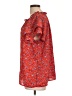 Pleione 100% Polyester Red Short Sleeve Blouse Size L - photo 5