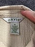Orvis Chevron-herringbone Tan Short Sleeve Button-Down Shirt Size M - photo 7