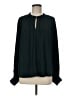 MNG 100% Polyester Teal Long Sleeve Blouse Size 8 - photo 1