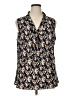 Tahari by ASL 100% Polyester Black Sleeveless Blouse Size XL (estimated) - photo 1