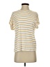 Green Envelope Stripes Gold Short Sleeve Turtleneck Size S - photo 1