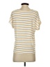 Green Envelope Stripes Gold Short Sleeve Turtleneck Size S - photo 2