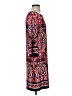 Echo Paisley Burgundy Casual Dress Size S - photo 4