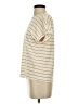 Green Envelope Stripes Gold Short Sleeve Turtleneck Size S - photo 5