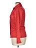 Elite 100% Nylon Polka Dots Red Long Sleeve Blouse Size 14 - photo 5