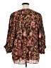 Rose + Olive Floral Brown 3/4 Sleeve Blouse Size 1X - photo 2
