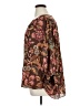 Rose + Olive Floral Brown 3/4 Sleeve Blouse Size 1X - photo 5