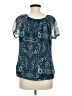 Apt. 9 Teal Short Sleeve Blouse Size M - photo 2