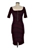 Popular Basics Stripes Burgundy Casual Dress Size M - photo 2
