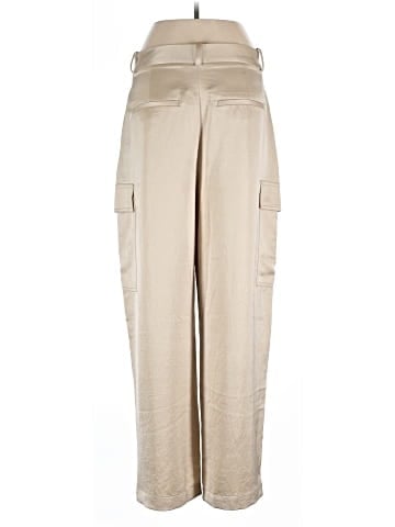 Madewell High-Rise Straight Cargo Trousers in Satin (view 2)