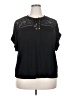 Belldini Black Short Sleeve Blouse Size 2X - photo 1