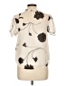 Monteau Ivory Short Sleeve Blouse Size L - photo 2