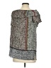 DR2 100% Rayon Gray Short Sleeve Blouse Size S - photo 2