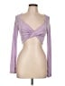 Cotton Candy LA Purple Long Sleeve Top Size L - photo 1