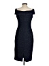 Eliza J Tweed Blue Cocktail Dress Size 2 - photo 2