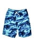 Lands' End 100% Polyester Tie-dye Blue Board Shorts Size 10-12 - photo 1