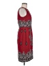 Talbots 100% Polyester Paisley Burgundy Cocktail Dress Size 8 Petite - photo 4
