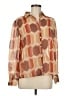 Tramp 100% Polyester Color Block Orange Long Sleeve Blouse Size M - photo 1