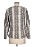 Ava James Animal Print Silver Pullover Sweater Size L - photo 2