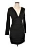 Unbranded Solid Black Cocktail Dress Size L - photo 1