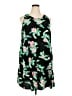Old Navy 100% Rayon Tropical Black Casual Dress Size XXL - photo 1