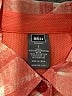 REI 100% Polyester Plaid Orange Short Sleeve Blouse Size L - photo 7