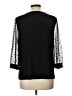 CeCe Black 3/4 Sleeve Top Size L - photo 2