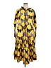 Assorted Brands Print Yellow Casual Dress Size 1X - photo 1