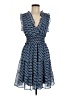 Max Studio 100% Polyester Paisley Blue Cocktail Dress Size M - photo 1