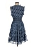 Max Studio 100% Polyester Paisley Blue Cocktail Dress Size M - photo 2