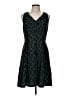 Ann Taylor LOFT Animal Print Teal Cocktail Dress Size 8 - photo 1