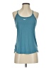 Nike 100% Polyester Teal Active Tank Size S - photo 1
