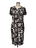 Chico's Graphic Black Casual Dress Size Lg (2) - photo 1