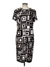 Chico's Graphic Black Casual Dress Size Lg (2) - photo 2