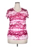 Danskin Now 100% Polyester Tie-dye Pink Short Sleeve Top Size 20 - photo 1
