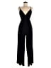 Socialite Solid Black Jumpsuit Size M - photo 1