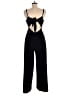 Socialite Solid Black Jumpsuit Size M - photo 2